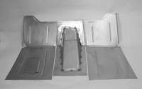 Direct Sheet Metal - 1928-1936 Chevy Car Complete Floor Kit For Use With Firewall With 2" Set Back