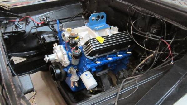 Rebuilt motor in the engine bay