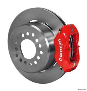 Wilwood Disc Brakes - Red Calipers and 12" Rotors with Parking Brake - Image 1