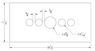 Steel Firewalls and Floors - Dash Panel Insert Gauges Either Side of Speedo - Aluminum - Image 1