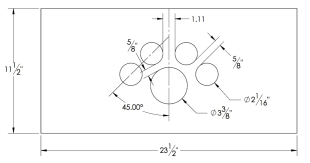 Steel Firewalls and Floors - Dash Panel Insert Gauges Arch Over Speedo - Steel - Image 1