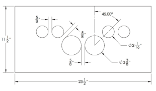 Steel Firewalls and Floors - Dash Panel Insert Gauges Spead over Speedo and Tach - Steel - Image 1