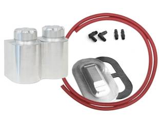 Kugel Komponents (Brake/Clutch Pedal Assemblies) - Aluminum Double Remote Reservoir Kit Corvette Master - Image 1