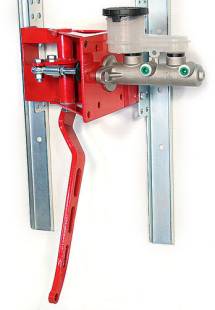 Kugel Komponents (Brake/Clutch Pedal Assemblies) - 90° Under Dash Brake Pedal Assembly With 1" Bore Aluminum M/C - Image 1