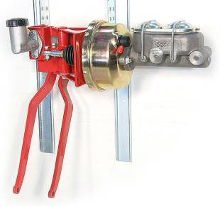 Kugel Komponents (Brake/Clutch Pedal Assemblies) - 90° Under Dash Brake Pedal Assembly With 1” Bore Cast Iron M/C, Clutch M/C and 7" Booster - Image 1