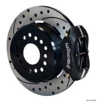 Wilwood Disc Brakes - Black Calipers and 12" Drilled Rotors with Parking Brake