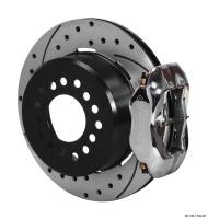 Brakes and Brake Kits - Polished Calipers and 12" Drilled Rotors with Parking Brake - Image 1