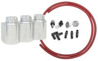 Kugel Komponents (Brake/Clutch Pedal Assemblies) - Brake and Clutch Reservoirs  - Kugel Komponents (Brake/Clutch Pedal Assemblies) - Aluminum Triple Remote Reservoir Kit For Wilwood Master