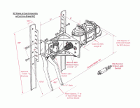 Kugel Komponents (Brake/Clutch Pedal Assemblies) - 90° Under Dash Brake Pedal Assembly With 1” Bore Cast Iron M/C - Image 2