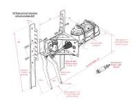 Kugel Komponents (Brake/Clutch Pedal Assemblies) - 90° Under Dash Brake Pedal Assembly With 7/8ths Bore Aluminum M/C, Clutch M/C and 8" Dual Booster - Image 2