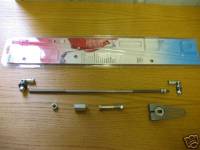 Kugel Komponents (Brake/Clutch Pedal Assemblies) - Long Polished Stainless Steel Column Shift Arm Linkage Kit - Image 2